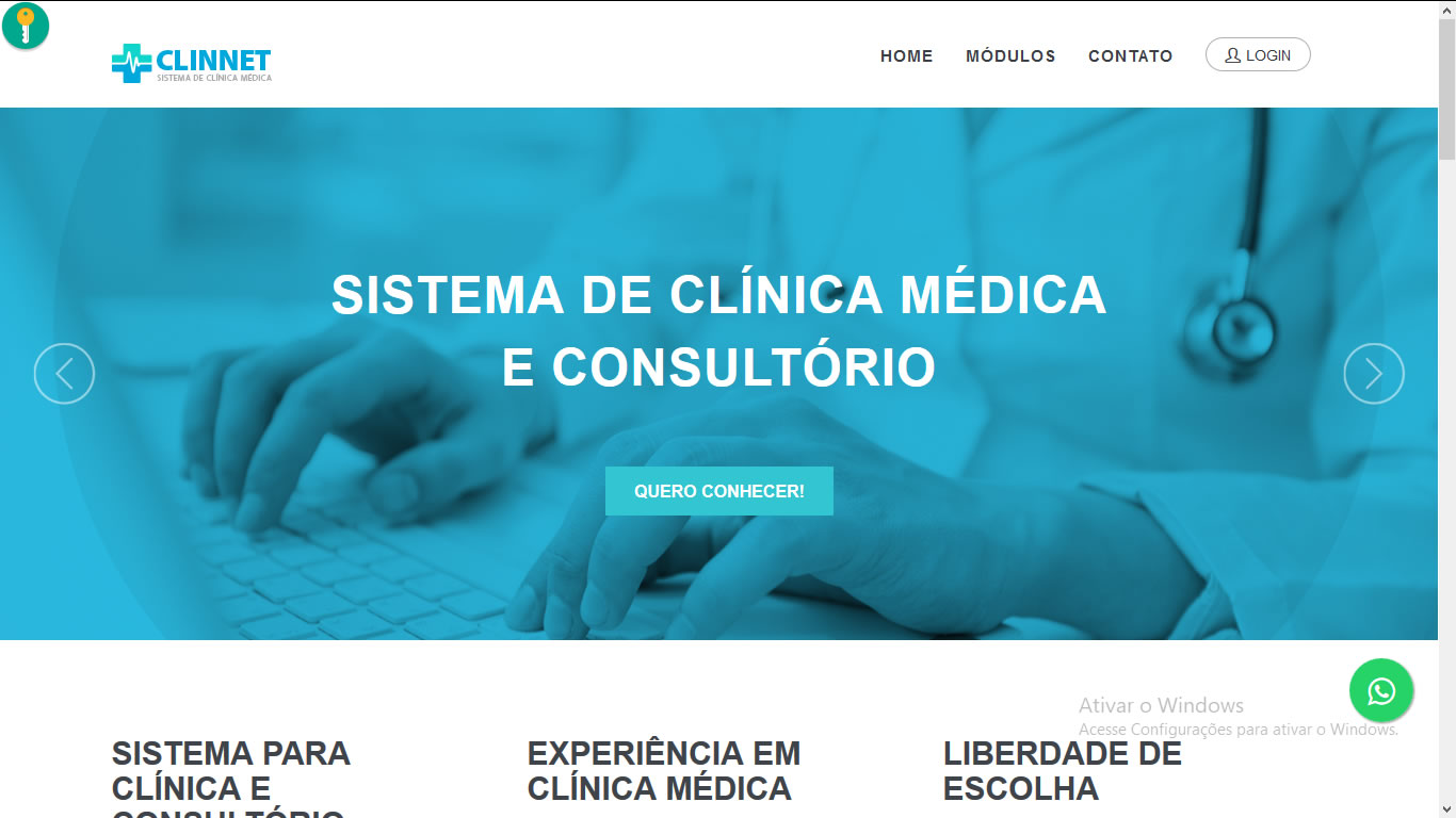Clinnet - Sistema de clínica médica